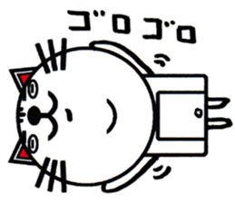 white white cat stickers. sticker #8564457