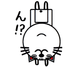 white white cat stickers. sticker #8564459