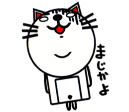 white white cat stickers. sticker #8564462