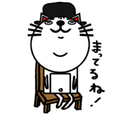 white white cat stickers. sticker #8564466