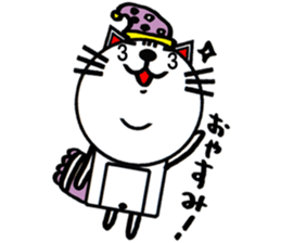 white white cat stickers. sticker #8564471