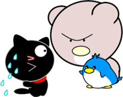 Friends of cute cat-3 sticker #8565360