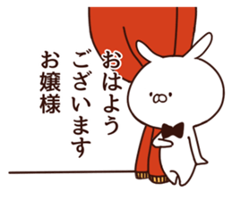 Rabbit butler sticker #8566678