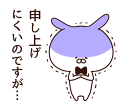 Rabbit butler sticker #8566691