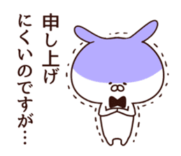 Rabbit butler sticker #8566691