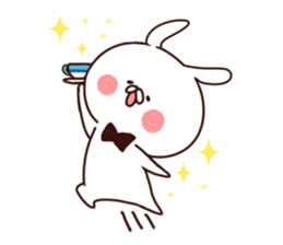 Rabbit butler sticker #8566701