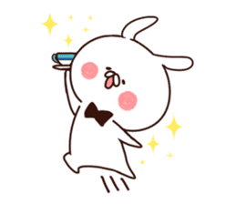 Rabbit butler sticker #8566701