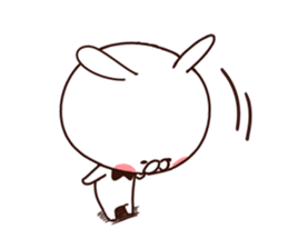 Rabbit butler sticker #8566702