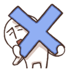 White Nanigashi sticker #8566831