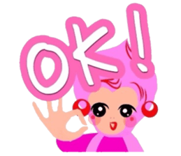 Kawaii pinky sticker #8567041