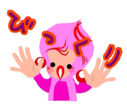 Kawaii pinky sticker #8567049