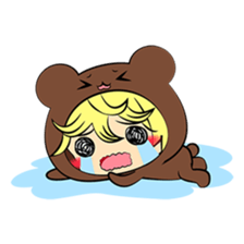 the wear of a bear(English) sticker #8567682