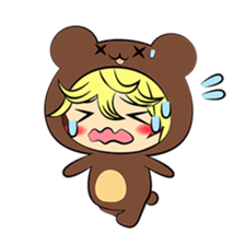 the wear of a bear(English) sticker #8567686