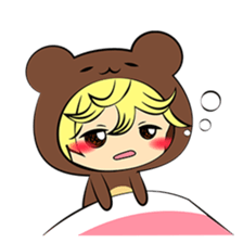 the wear of a bear(English) sticker #8567694
