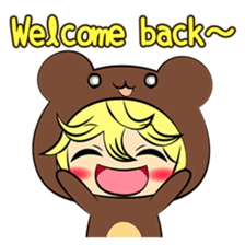 the wear of a bear(English) sticker #8567700