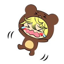 the wear of a bear(English) sticker #8567703