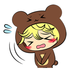the wear of a bear(English) sticker #8567705