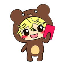 the wear of a bear(English) sticker #8567706