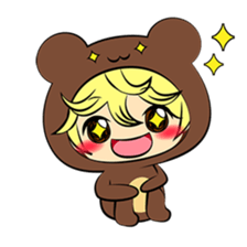 the wear of a bear(English) sticker #8567707