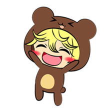 the wear of a bear(English) sticker #8567708