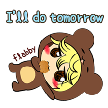 the wear of a bear(English) sticker #8567713