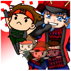 Sanada Ten Braves character Sticker