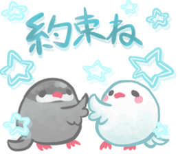 Couple of a java sparrow sticker #8567851