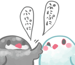 Couple of a java sparrow sticker #8567860