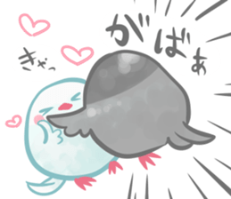 Couple of a java sparrow sticker #8567870