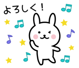 Daily useful rabbit. sticker #8567890