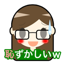 Shigeko and mediocre friends sticker #8568250