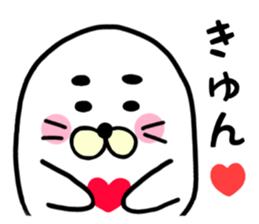 white white azarashi sticker #8568435