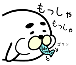 white white azarashi sticker #8568440