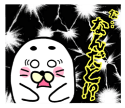 white white azarashi sticker #8568444