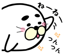 white white azarashi sticker #8568445