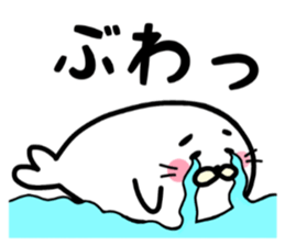 white white azarashi sticker #8568447