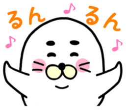 white white azarashi sticker #8568462