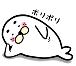 white white azarashi sticker #8568463