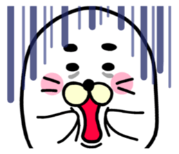 white white azarashi sticker #8568470