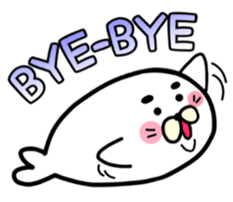 white white azarashi sticker #8568473