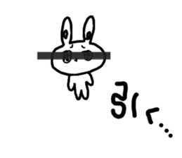 The losing heart Rabbit vol,3(blindfold) sticker #8569090