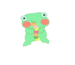 frog & friends sticker #8569670