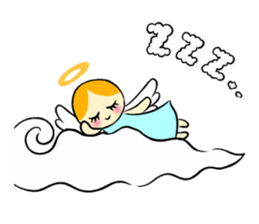 Graffiti smile letter of the angel sticker #8570195