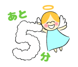 Graffiti smile letter of the angel sticker #8570207