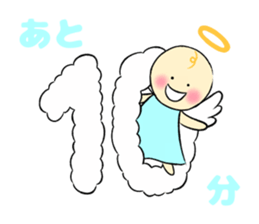 Graffiti smile letter of the angel sticker #8570208