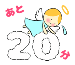 Graffiti smile letter of the angel sticker #8570210