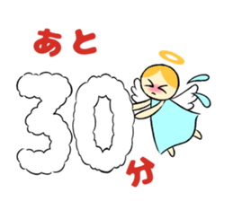 Graffiti smile letter of the angel sticker #8570211