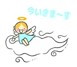 Graffiti smile letter of the angel sticker #8570214