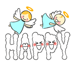 Graffiti smile letter of the angel sticker #8570223