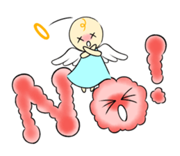 Graffiti smile letter of the angel sticker #8570224